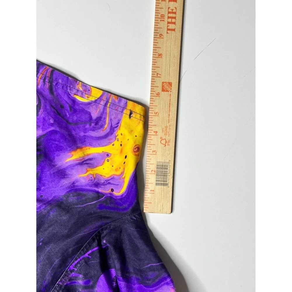 NBA Los Angeles Lakers Boys Shorts Marble Print Purple Yellow 9-10yrs 140cm